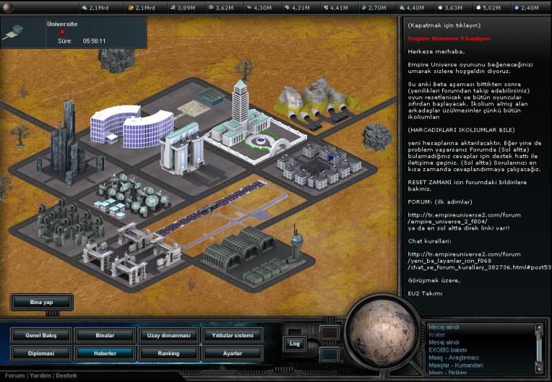  EMPIRE UNIVERSE 2 Türkce 2007nin en iyi online strateji oyunu