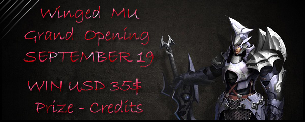 [AD] Winged MU Online | x1500 | WIN $35 USD | OPENS 19 September
