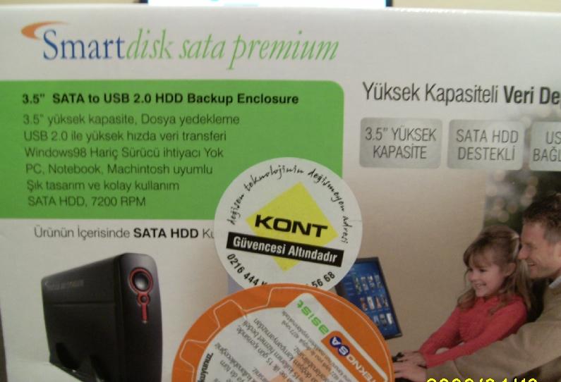  Smartdisk Premium 3.5'' 500gb siyah usb hdd..SIFIR