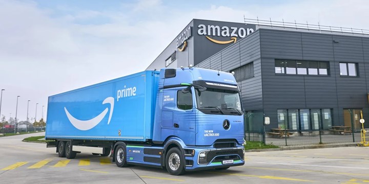 Amazon en büyük elektrikli kamyon siparişini verdi: 200'ün üzerinde Mercedes eActros alacak