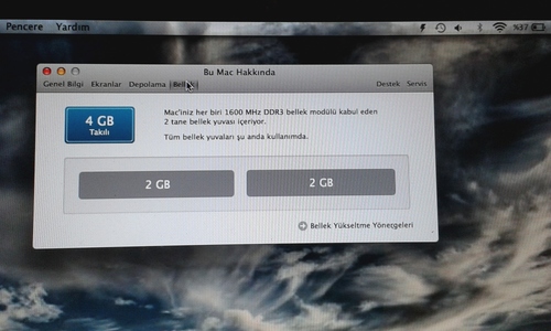  Notebook ram  2*2 4 gb ram DDR3 1600mhz.. 50 tl