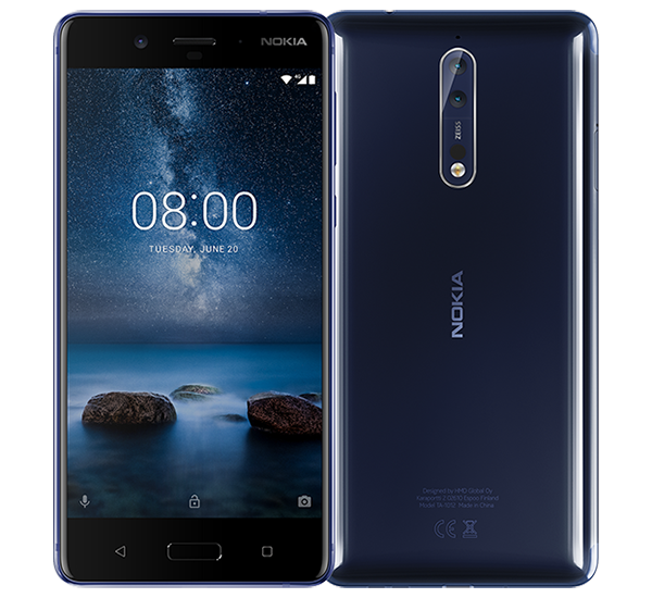 2238 TL Nokia 8 Snapdragon 835/64GB ROM/4GB RAM/13MP ZEISS DUAL ARKA/13MP ÖN/5.3'(1440x2560)