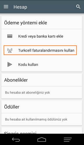 Turkcell'den Google Play Store'da geçerli 15TL hediye