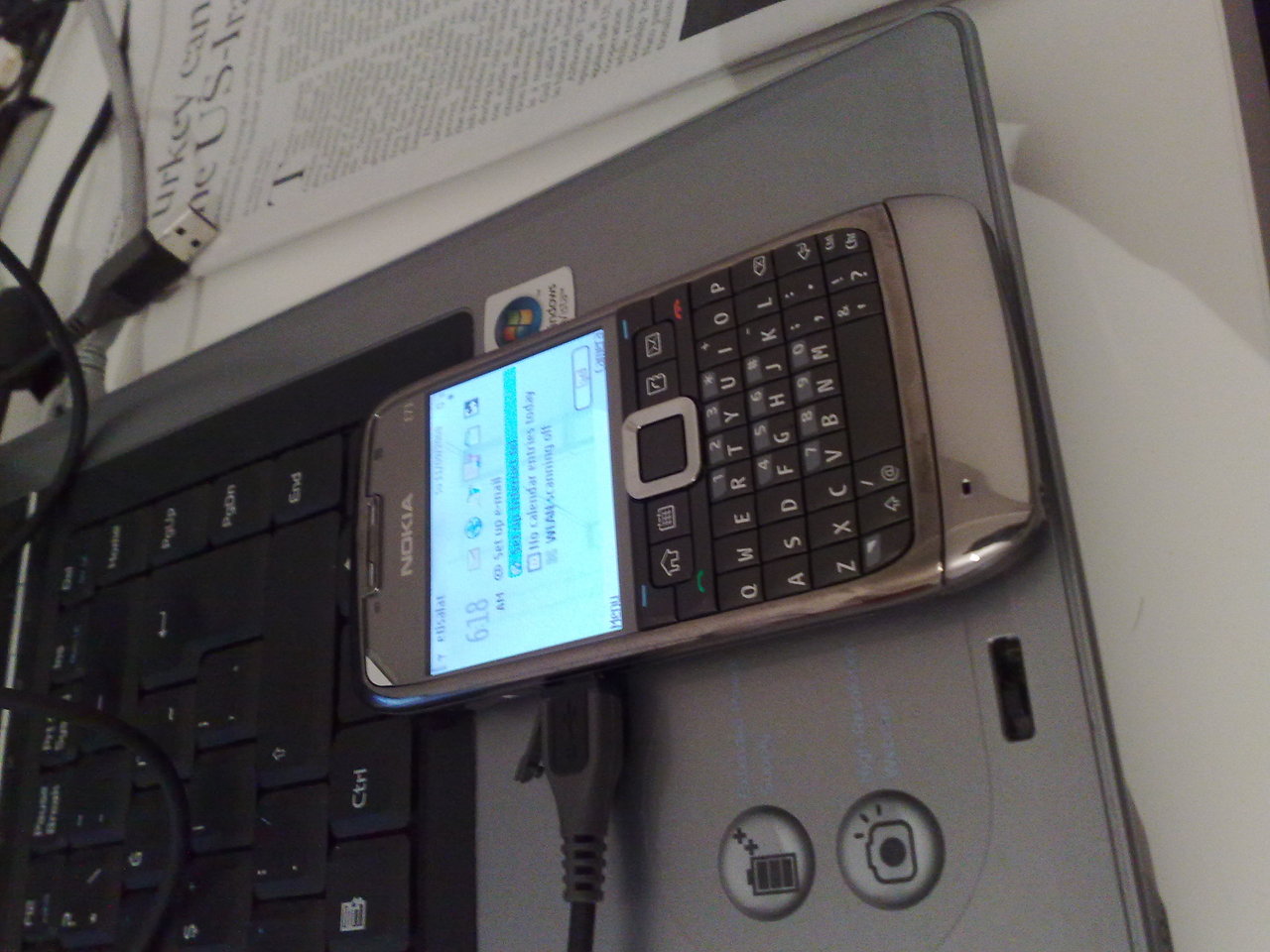  NOKIA E71  ALDIM ILK IZLENIMLERIM.. KARIZMATIK 10MM KALINLIK