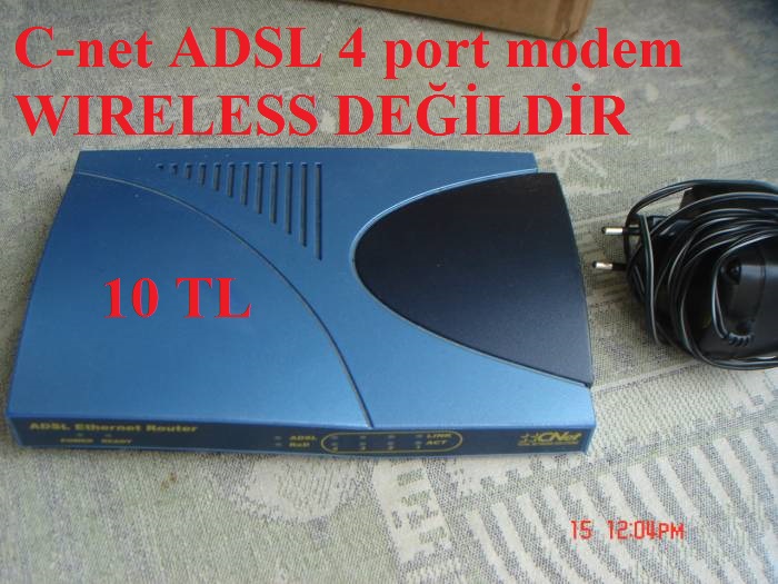 ADSL Wireless yeni ve ikinci el modemler (2xAirties, C-net)