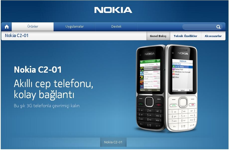  NOKİA C2 01 AKILLI TELEFON MU?