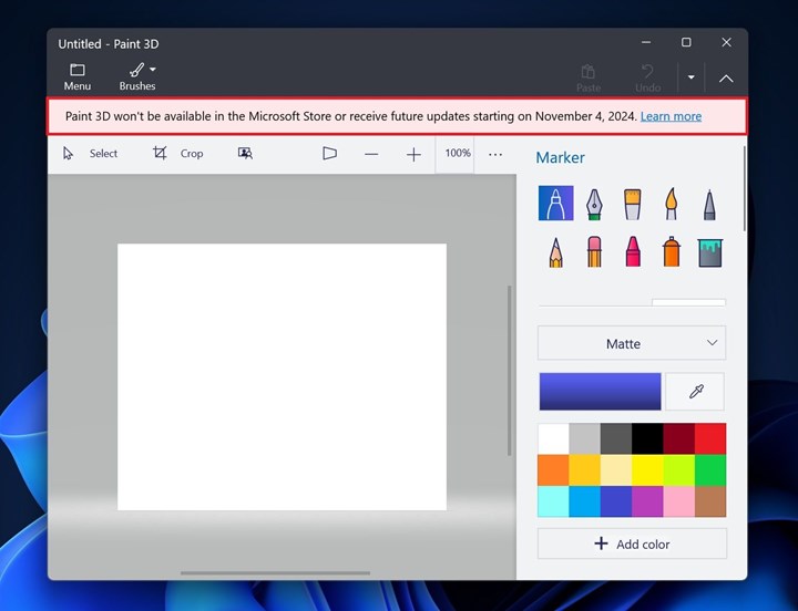 Microsoft, Paint 3D grafik düzenleyicisinin fişini çekiyor