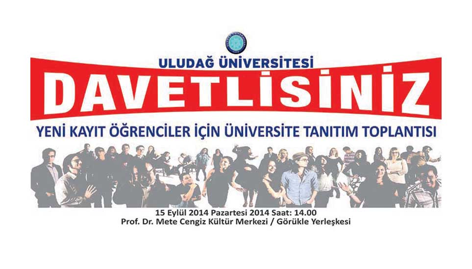  Uludağ Üniversitesi 2014 Girişliler