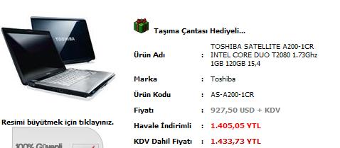  -_-En Çok Satılan Dizüstü Bilgisayarlar (bazı internet mağazalarında)-_-