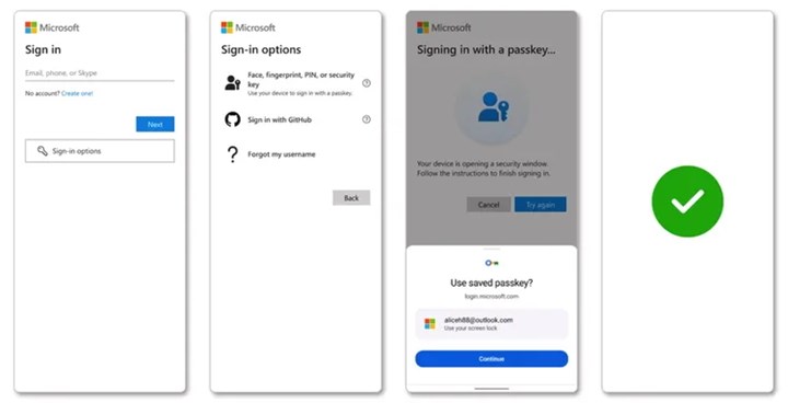 Microsoft, bütün hesaplarda şifresiz giriş özelliğini kullanıma sundu