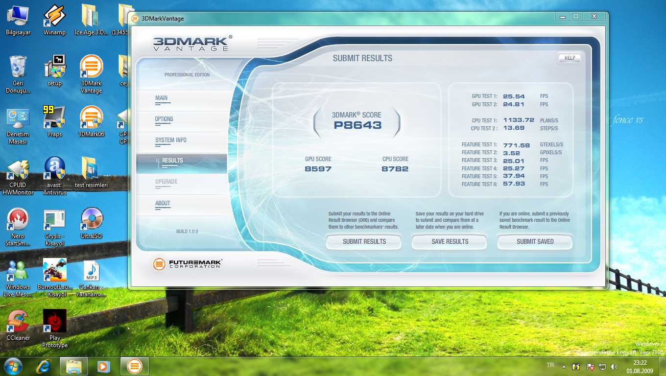  sparkle gtx 275 oc 3dmark vantage