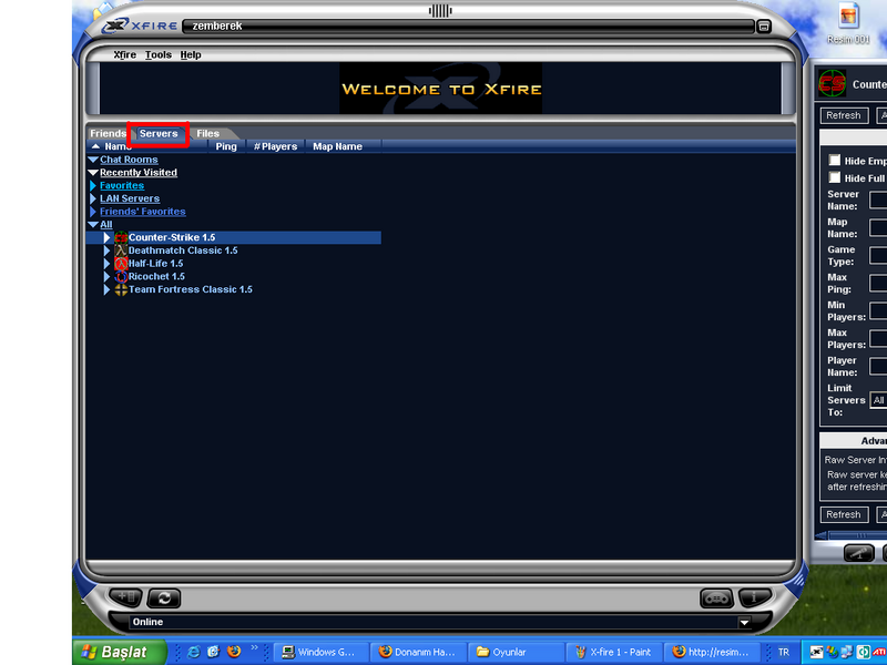 cs 1.6 serverları
