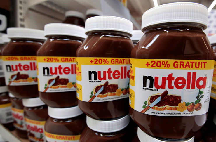  Nutella, Palm yagi orani, Seker, igrenclik