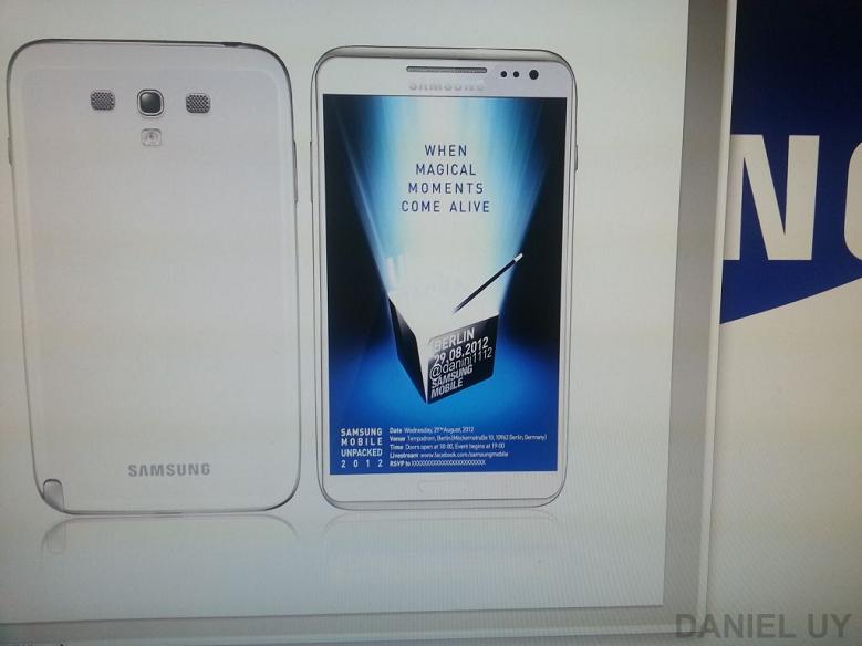 Samsung Galaxy Note 2 prototipine ait olduğu iddia edilen bir görüntü ortaya çıktı