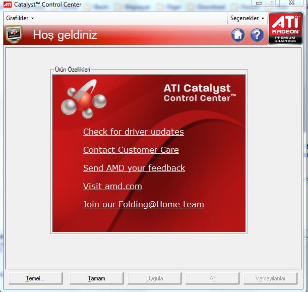  ATI Radeon 6770m Driver yükleme sorunu YARDIM!!!!