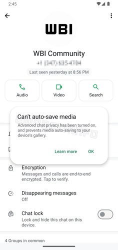 WhatsApp'ın yeni gelişmiş sohbet gizliliği özelliği ile mesaj güvenliğiniz artıyor