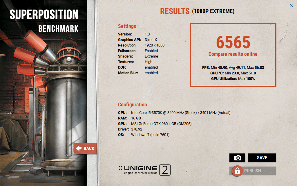 UNIGINE SUPERPOSITION BENCHMARK | ÇIKTI !!