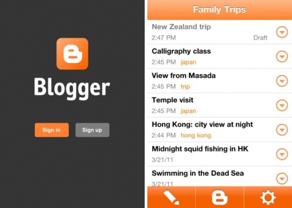 Google, iPhone için ilk Blogger uygulamasını yayınladı 