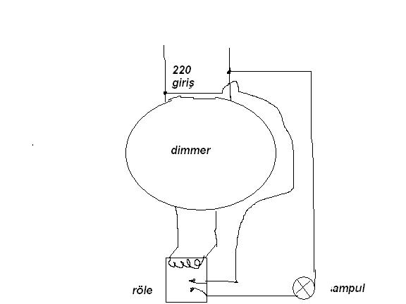  DİMMER anahtar için(Devre Resmi Ekledim)acil yardım..