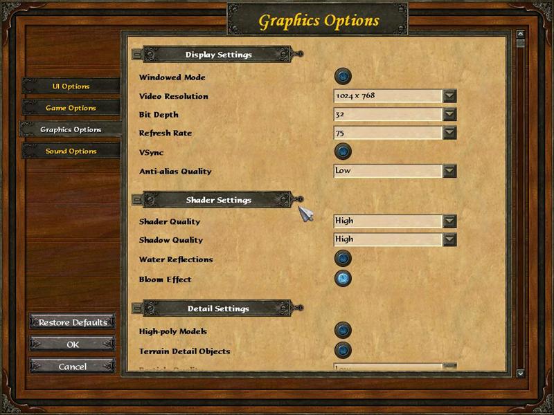  Age of empires 3 sorunu (Full versiyonda var demoda  yok)