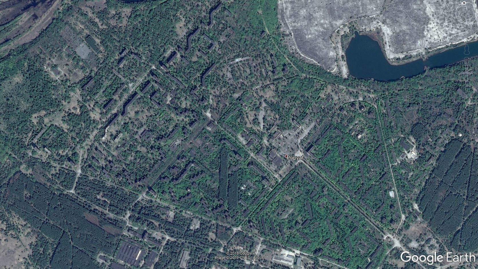 фото со спутника чернобыльской аэс