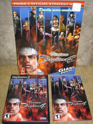  Virtua Fighter 4 (PS2) + Strateji Kitabı + Büyük Boy Poster