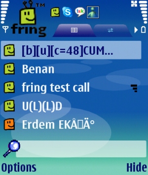  Nokia E60 (N80, E61,N93 ve diğerleri için) ve Fring Programı (Voip)