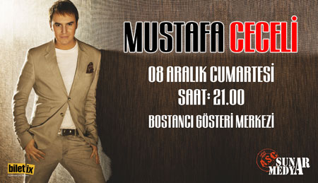  Mustafa Ceceli Konseri Çift Kişilik Bilet 20 Lira