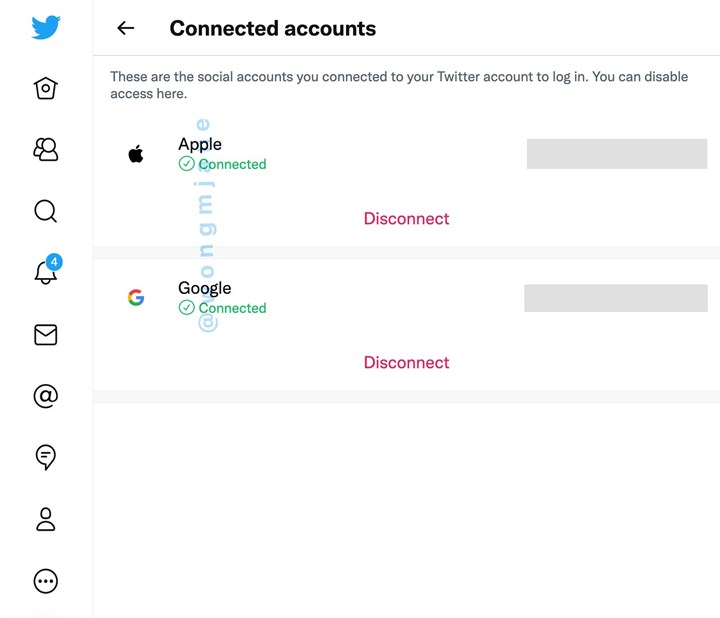 Twitter, Apple kimliği ile oturum açmaya izin verebilir