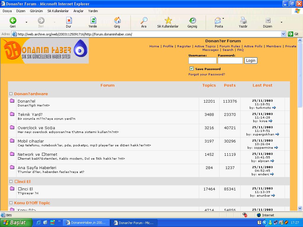  DonanımHaber,in 2001,deki hali :)