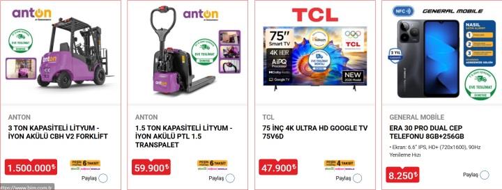 BİM marketler forklift ve transpalet satacak