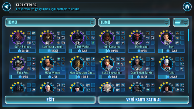  Star Wars™ Galaxy of Heroes Oynayan Var mı?