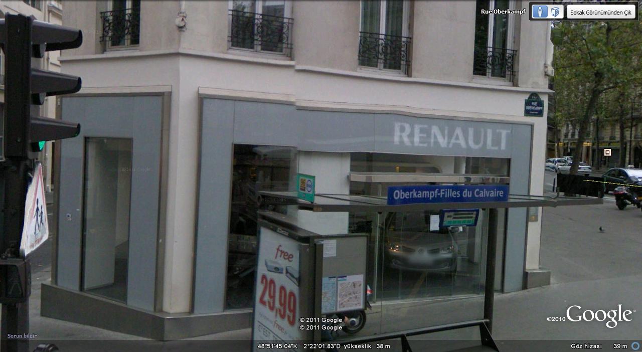  Google Earth ile amerika ve londra sokaklarındaki arabalar.