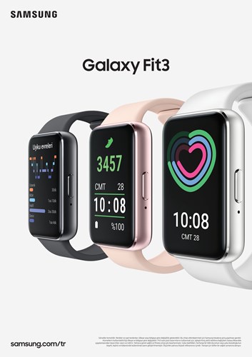 Samsung'un yeni akıllı saati Galaxy Fit 3 Türkiye'de satışa çıktı