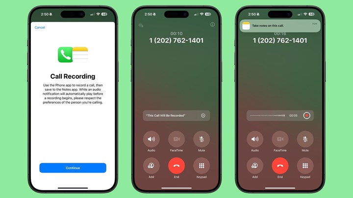 iOS 18.1 ile iPhone'lara arama kaydetme özelliği geliyor