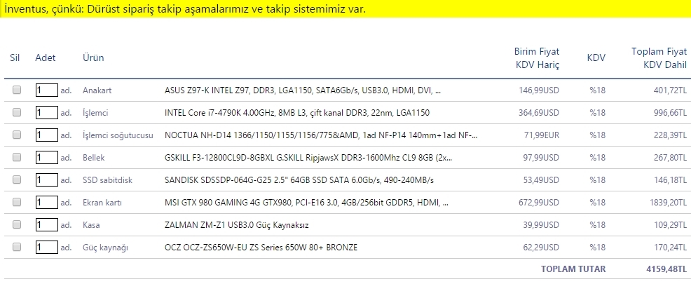  4.000 Liralık sistem önerisi