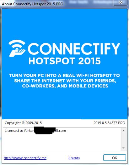  Connectify Hotspot 2015 Ücretsiz kısa süreliğine
