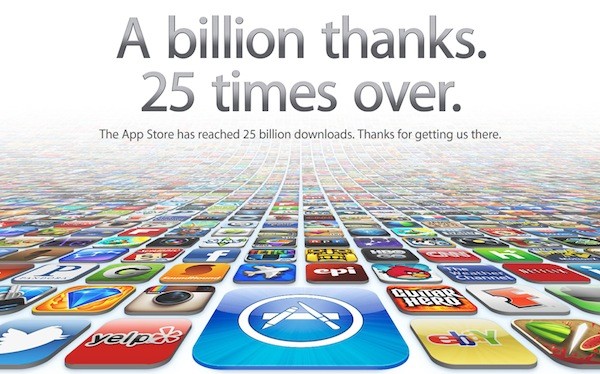 Apple App Store 25 milyar indirme sayısını geride bıraktı