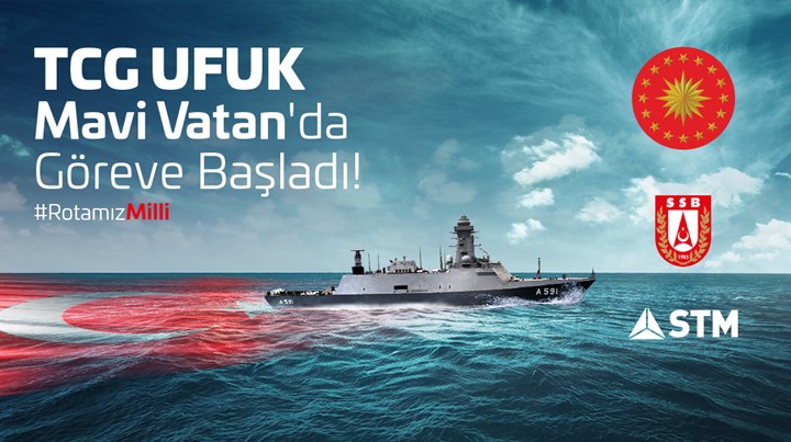 Türkiye'nin ilk milli istihbarat gemisi TCG Ufuk donanmaya katıldı