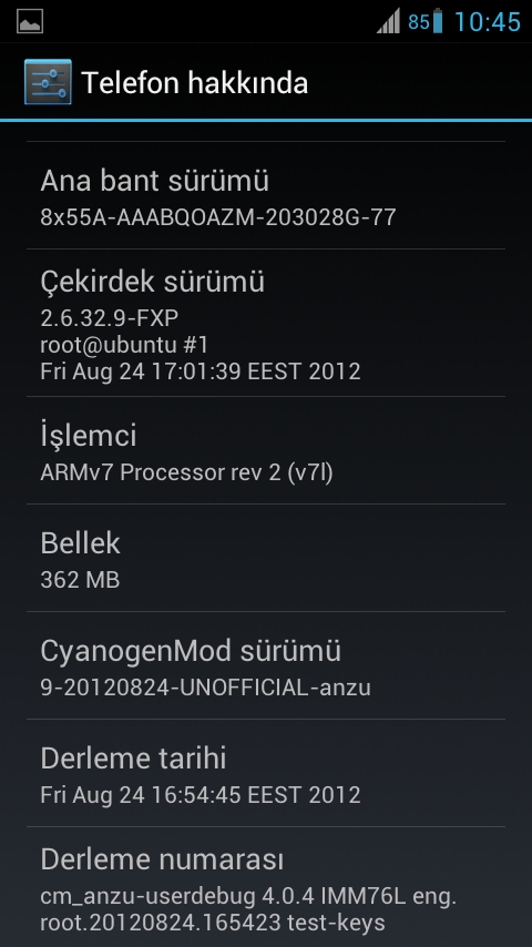  XPERIA ARC S (LT18i) Tavsiye Rom