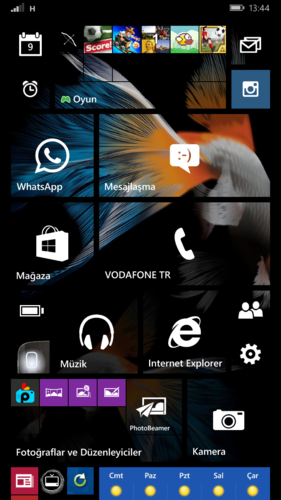  Windows Phone 8.1 Ana Ekranlarınız