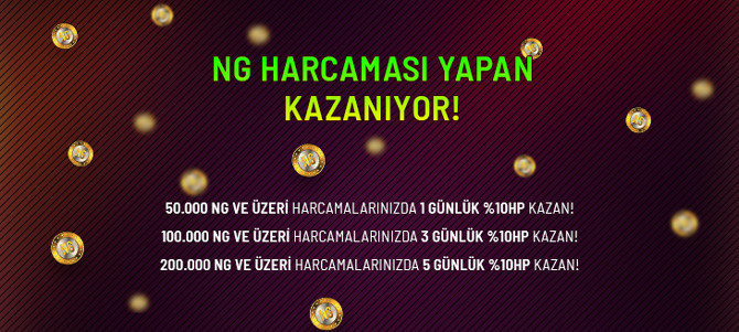 25-29 Temmuz Arasında NG Harcaması Yapan Kazanıyor!