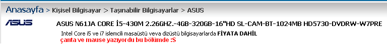  ||| ASUS N61JA-JX114V ve ASUS N61JA-240DV KULLANICILARI ||| 104 ÜYE