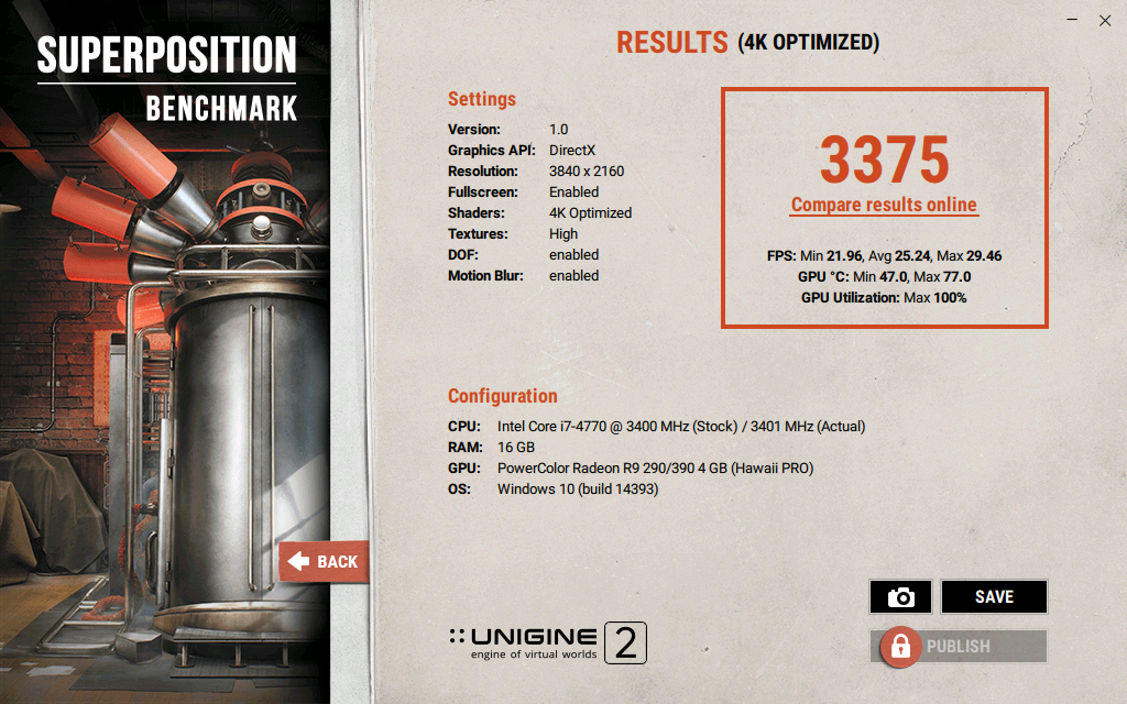 UNIGINE SUPERPOSITION BENCHMARK | ÇIKTI !!