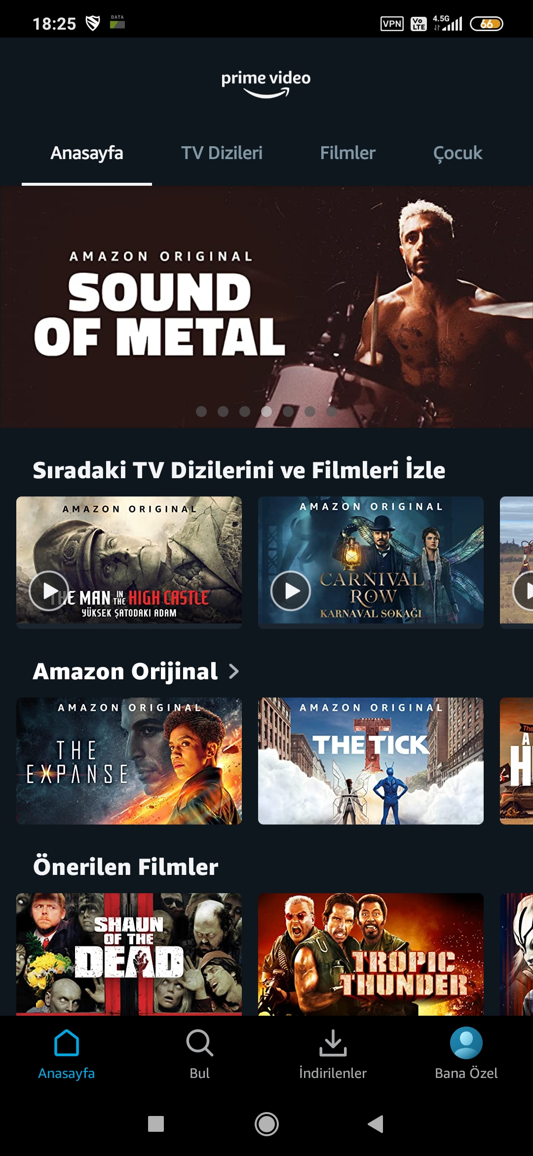 Amazon Prime Video ekranı(SS)