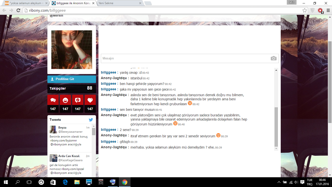 "ya da selamün aleyküm mü demeliydim ehe :)" repliğini c2&#39;de deniyoruz