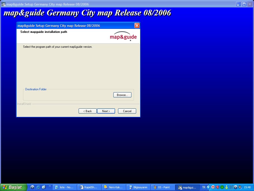  laptopla navigasyon proğramim kurlumu