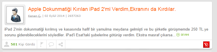  APPLE SİKAYET VAR !!