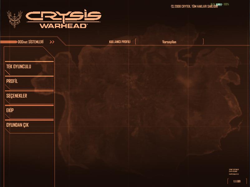  Crysis Warhead Cokluoyuncu Yok!!!