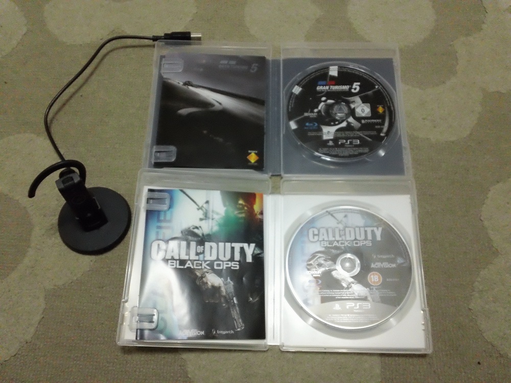  PS3 Headset-Black Ops-GT5